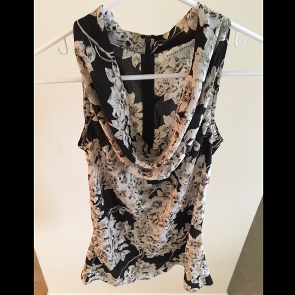 NWOT Banana Republic Cowl Floral Top - Picture 3 of 5